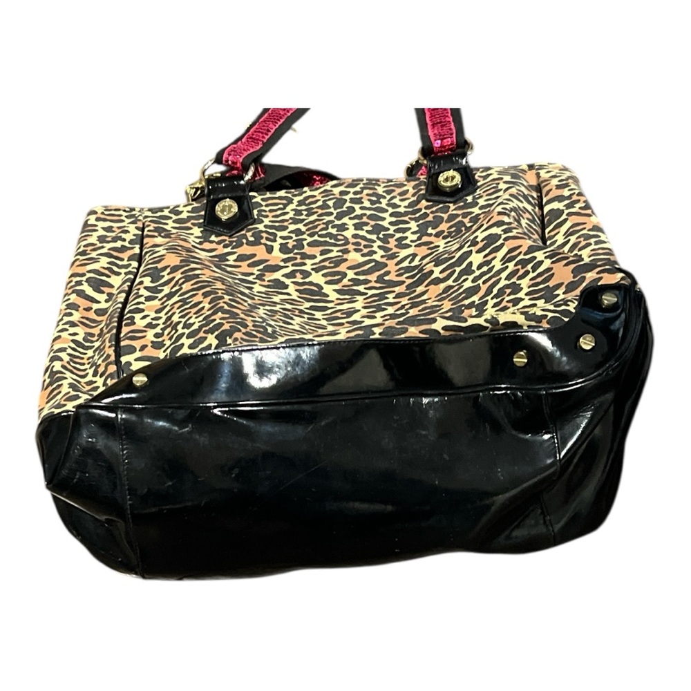 Betsey Johnson Betseyville Pink Leopard Tote  Tote Bag - Picture 6 of 8
